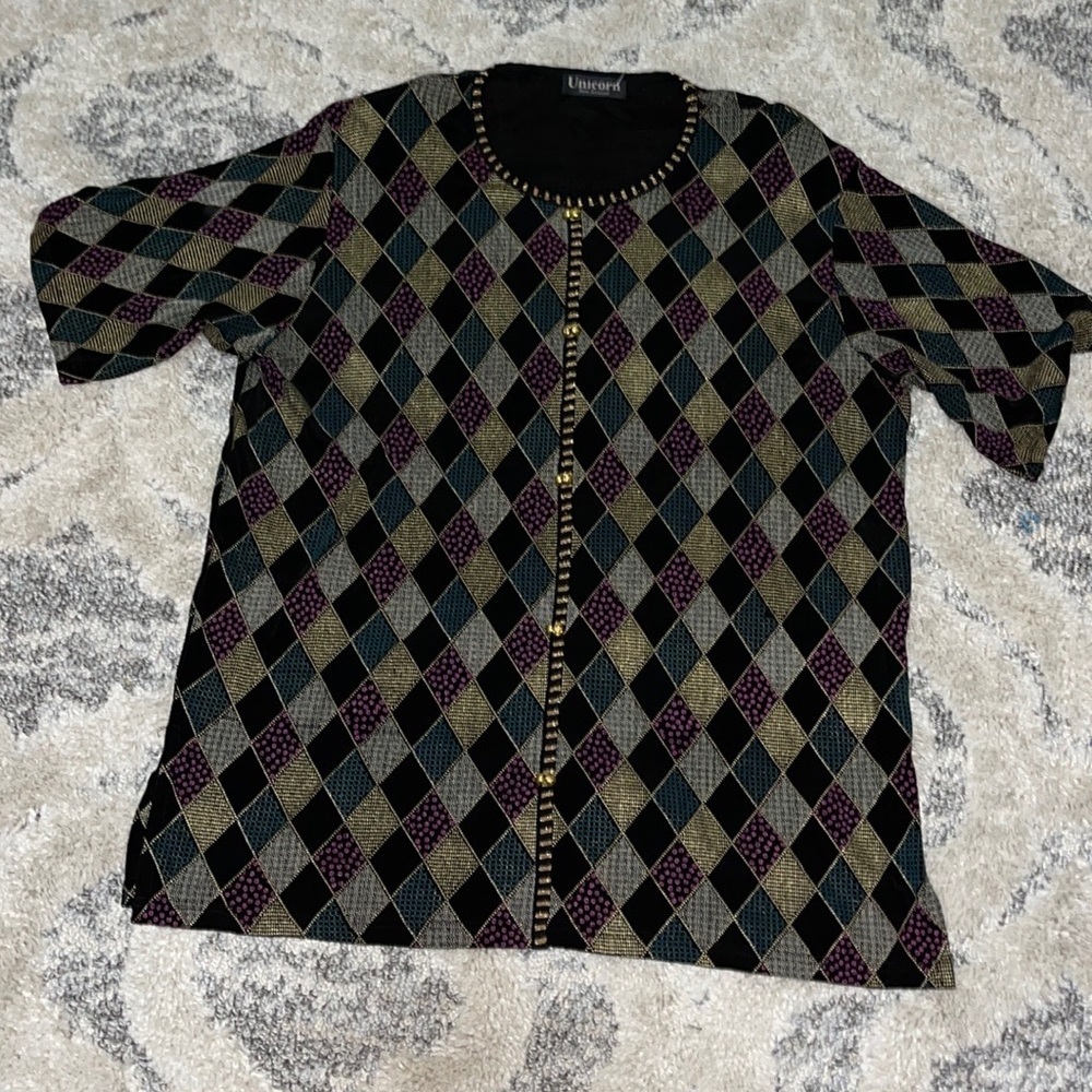 Vintage embroided Pullover  Top
